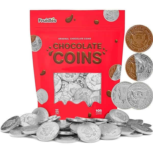 Amazon.com: Fort Knox Milk Chocolate 1.5-inch Coins - Blue Foil, 1
